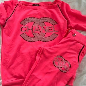 Pink Cc tracksuit